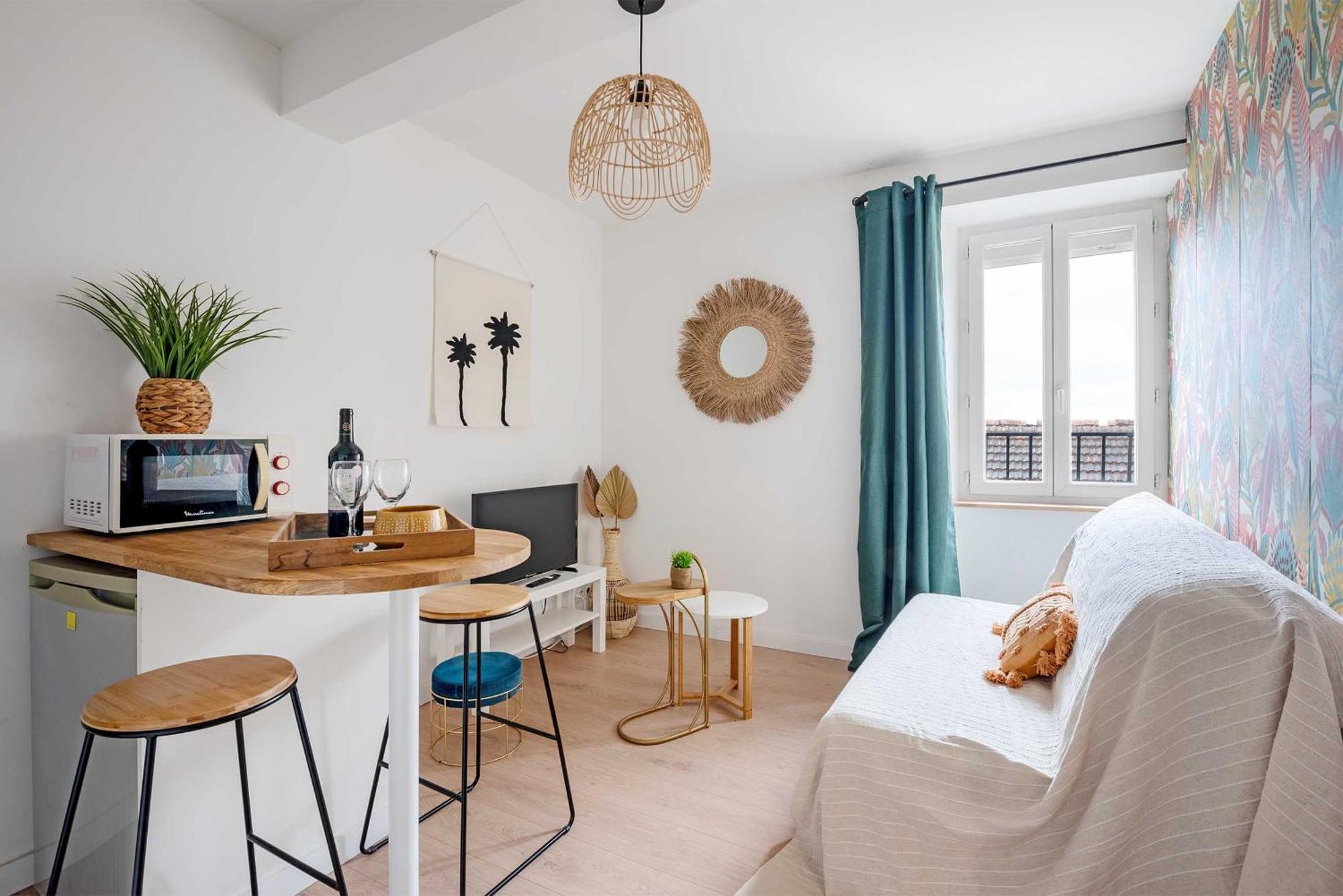 Le Tropical : T2 Renove Ambiance Cosy Et Coloree Mazamet Luaran gambar